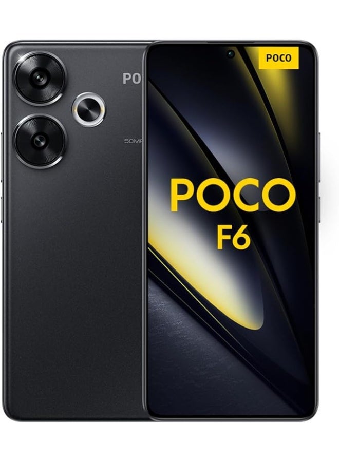 POCO F6 5G Mobile, Black (12GB Ram+512GB) - Image 1